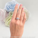 Round Floral Art Deco Gold Ring