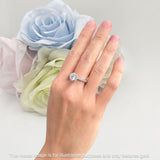 Round Floral Art Deco Gold Ring