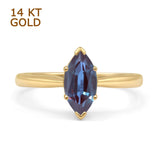 Art Deco Marquise Solitaire Gold Ring