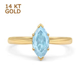 Art Deco Marquise Solitaire Gold Ring