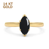 Art Deco Marquise Solitaire Gold Ring