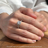 Round Flower Vintage Style Gold Ring