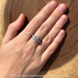 Round Flower Vintage Style Gold Ring