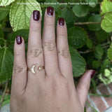 Moon & Star Celestial Diamond Ring