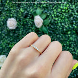 Five Stone Ring Stackable Band