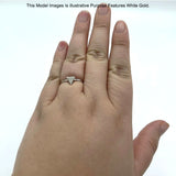 Triangular Band Cluster Natural Diamond Ring