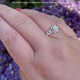 Cushion Cut Halo Twisted Diamond Ring
