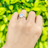 Three Stone Oval Ring