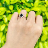 Three Stone Oval Ring