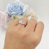 Heart Leaf Art Deco Ring