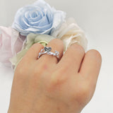 Heart Leaf Art Deco Ring