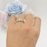 Heart Three Stone Promise Ring