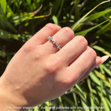 Minimalist 5mm Full Eternity Marquise Band Cubic Zirconia 925 Sterling Silver