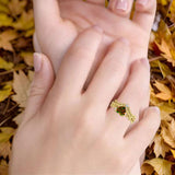 Two Piece Heart CZ Ring