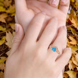 Two Piece Heart CZ Ring