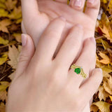Two Piece Heart CZ Ring