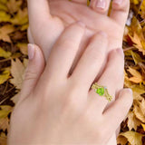 Two Piece Heart CZ Ring