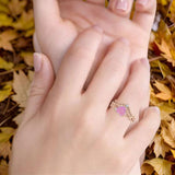 Two Piece Heart CZ Ring