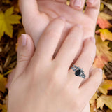 Two Piece Oval CZ Ring