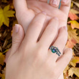 Two Piece Oval CZ Ring