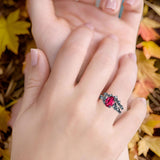 Two Piece Oval CZ Ring
