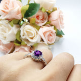 Art Deco Halo Engagement Ring