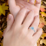 Split Shank Round Natural Stone Ring