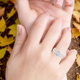 Two Piece Round CZ Ring