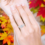 Two Piece Round CZ Ring