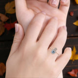 Hamsa & Evil Eye Ring