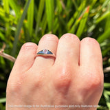 Oval CZ Solitaire Ring