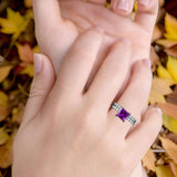 Princess Cut CZ Stackable Ring