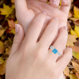 Princess Cut CZ Stackable Ring
