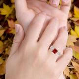Princess Cut CZ Stackable Ring