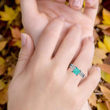 Princess Cut CZ Stackable Ring