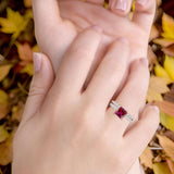 Princess Cut CZ Stackable Ring