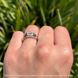 Radiant Cut 5.5mm Solitaire Cubic Zirconia Ring 925 Sterling Silver