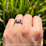 Octagonal CZ Solitaire Ring
