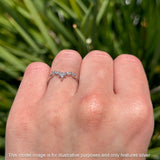 Half Eternity Chevron Ring