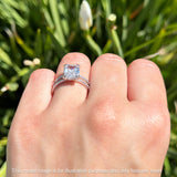 Cushion Cut CZ Ring