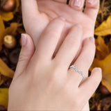 Round CZ Contour Band