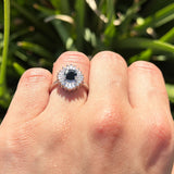 Floral Art Deco Cocktail Ring