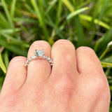 Petite Dainty Round Natural Stone Ring