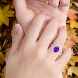 Oval Natural Stone Beaded Ring