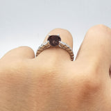 Vintage Style Round Natural Stone Ring