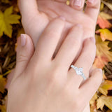 Pear Teardrop Natural Stone Trellis Ring