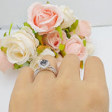 Vintage Style Pear Teardrop Natural Stone Ring