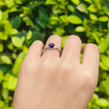 Twisted Infinity Round Natural Stone Ring