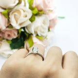 Oval Natural Stone Braided Twisted Ring