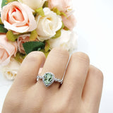 Pear Natural Stone Beaded Ring